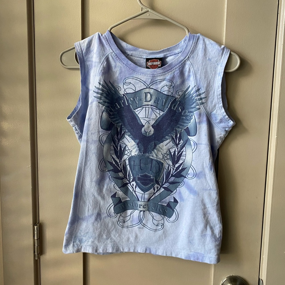 Blue Harley-Davidson Tank Top